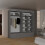 (Grey, 208cm) Charlie High Gloss Sliding Wardrobe 4
