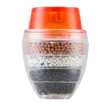 2 Pezzi Cucina Casa Rubinetto in Carbonio Rubinetto Acqua Pulita Filtro Purificatore Cartuccia di Filtrazione Filtro Acqua Carbone Arancione