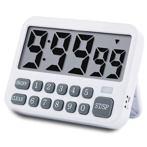 Kitchen Timer Digital Kitchen Timer Magnetic Countdown Timer with Loud Alarm  Digits Back Stand for Cooking Classroom