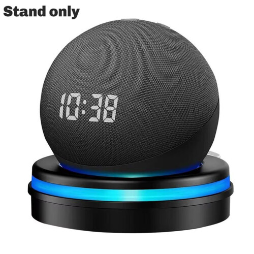 Desktop Stand Mount for Echo Dot5/4 Wall Mount Hanger Holder Speaker Shelf Stable Stand Space Saving Bracket Black 2