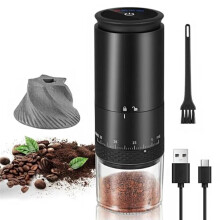 Moulin à Café Électrique 1500 MAh, Réglage de la Mouture, Machine à Café Portable pour la Maison et les Voyages.