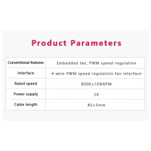 Integrerad Kylfläkt för Raspberry Pi CM5, Kylfläns med PWM Varvtalsreglerad Fläkt, för Raspberry PI CM5,C