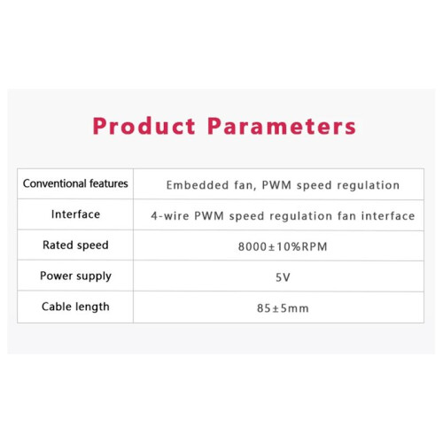 Intergrated Cooling Fan for Raspberry Pi CM5, Heatsink with PWM Speed-Regulated Fan, for Raspberry PI CM5,C
