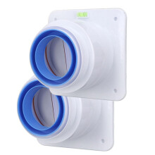 2PCS Kitchen Range Hoods Check Valve 80-100mm Pipe Double-Ended Anti Odor Control Air Outlet Kitchen Ventilation Parts