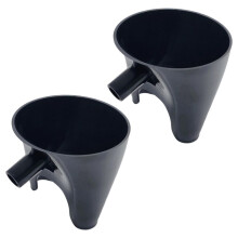 2 Peças de Funil de Farinha para Batedeira Kitchen Aid, Funil de Farinha para Batedeira Kitchen Aid KSM150 de 5 Litros com Cabeça Inclinada, Preta