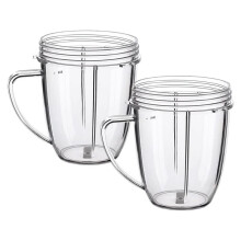 2 Pcs 18oz Mugs Replacement Parts Cups for Nutribullet Blender 600W & 900W