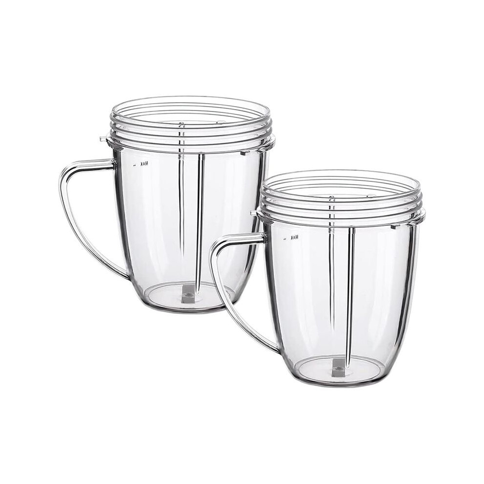 2 Pcs 18oz Mugs Replacement Parts Cups for Nutribullet Blender 600W & 900W