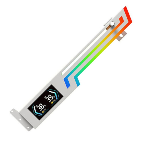 Temperature Display  Card Bracket 5V 3PIN ARGB AURA SYNC  Card VGA Holder Height Adjustable 1
