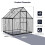 Birchtree BIRCHTREE 6X6FT Polycarbonate Greenhouse Dark Grey 10