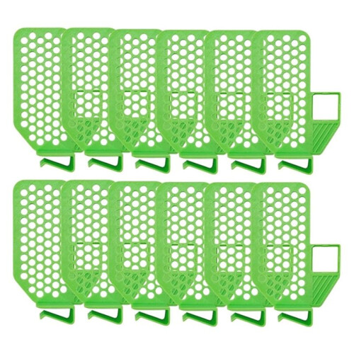 12PCS Refrigerator Storage Dividers Kitchen Drawer Organizer Snap  Clips for Fridge Shelf Container