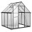 Birchtree BIRCHTREE 6X6FT Polycarbonate Greenhouse Dark Grey 13