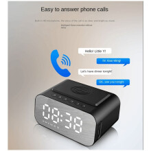 5.0 Wireless Charger Computer Speaker Wireless Speaker LED Alarm Clock Audio Laptop Speaker