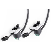 RJ45 8p8c Vattentät Kontakt RJ45 Hane Till Hona 15 cm Kabel Panelmonteringstyp Kategori 5 och 6 Vattentäta Kontakter