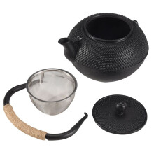 1.2L Japanese Tetsubin Style Iron Tea Pot Kettle Tetsubin Teapot + Strainer