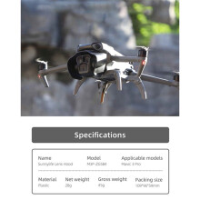 for Mavic3 Pro Lens Hood Royal 3 Pro Gimbal Protective Anti-Glare Sun Cover Multifunctional Accessories
