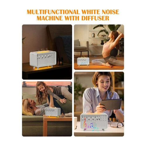 Speaker White Noise Machine Diffuser Air Aroma Diffuser Humidifier Machine with 8 Group Nature Sound EU Plug 1