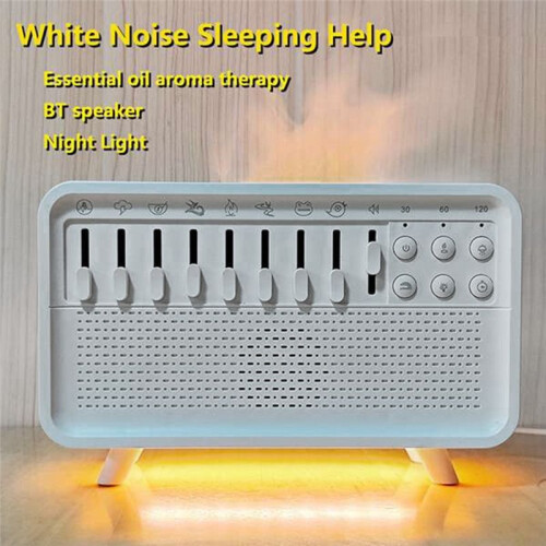 Speaker White Noise Machine Diffuser Air Aroma Diffuser Humidifier Machine with 8 Group Nature Sound EU Plug 2