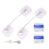 Refrigerator Lock,  Fridge Lock with Key for Adults, Lock for a Fridge, Cabinet Door(White 2Pack) 1