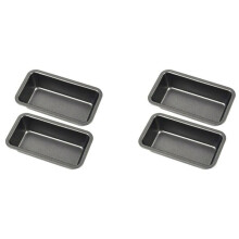 4Pcs Bread Pans for Baking Nonstick Carbon Steel Loaf Pan Tray Toast Mold Cake Loaf Pastry Toast Box Baking Pan Bakeware