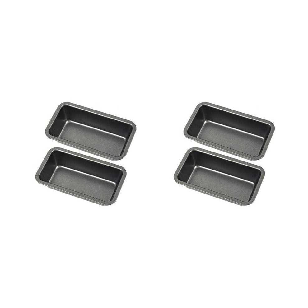 Typecat 4Pcs Bread Pans For Baking Nonstick Carbon Steel Loaf Pan Tray Toast Mold Cake Loaf Pastry Toast Box Baking Pan Bakeware