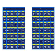 2X 42 Nummerierte Taschen Diagramm Organisator Zum Aufhängen für Handys Zum Aufhängen für Taschenrechner Im Klassenzimmer, Handy Halter