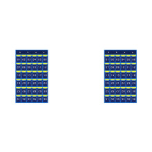 2X 36 Bolsos Numerados GráFico Organizador Pendurado para Celular Saco de Armazenamento Pendurado para Calculadora de Sala de Aula Suportes para