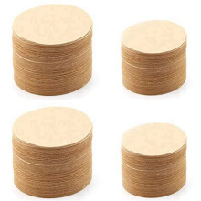800 Stücke Ungebleichtes Papier Kaffeefilter Rundes Ersatz Kaffeefilterpapier (2,3 Zoll Im Durchmesser)