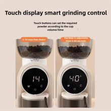Automatic Electric Coffee Grinder Burr Mill with Visual Bean Storage for Espresso American Coffee UK Plug A