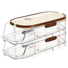 Automatic Rolling Large Capacity Egg Storage Refrigerator Storage Box Egg Fresh-Keeping Rack Household Kitchen Tools E