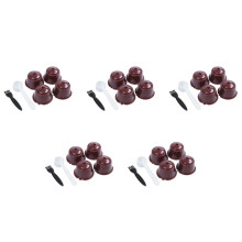 I Cafilas 20Pcs for Plsatic Refillable Coffee Capsule with Spoon Brush 200 Times Reusable Compatible Nescafe
