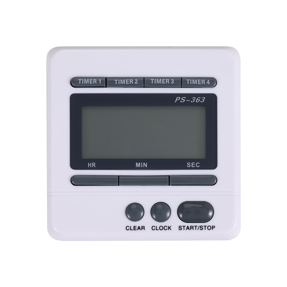 Digital Countdown Timer 4 Channel Count  Down Kitchen Cooking Timer Clock