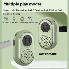 Speaker Portable Stereo Soundbar Wireless MP3 Music Player Recorder Support FM Radio TF USB A