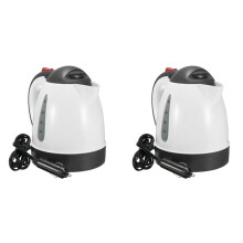 2X Vehicle Truck 1000Ml Kettle Hot Water Boiled Heater for Tea Coffee Stainless Steel Large Capacity 24V