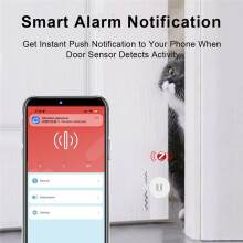 Tuya Zigbee Vibrationssensor Neigungsmelder Heimsicherheitsschutz Life App Echtzeit-Monitoralarm