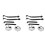 2X Coffee Machine Cleaning Set,Coffee Machine Brush Back Flush Insert Metal Blind Filter 58 mmfor Espresso Machine 1