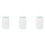 3X Laboratory Chemical Storage Case White Plastic Widemouth Bottle 500ML 1