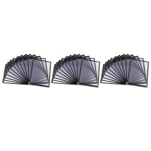 50 Pack of Menu Covers - Single Page, 2 View, Fits 8.5 x 11 Inch Paper - Restaurant Menu Covers