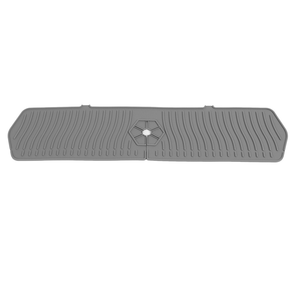 Silicone Sink Splash Guard 61X14.8cm Gray Anti-Slip Water Catcher 5061385098421