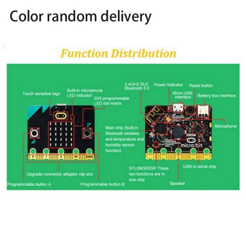 BBC Microbit V2 Placa de Desarrollo Educativo Makecode Python ProgramacióN Kit de Aprendizaje Programable para la Escuela 1
