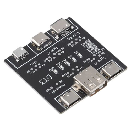 2PCS DT3 Data Cable Test PCB Board Type-C USB C Micro-USB Cable Tester USB Type-C Date Cable -Off Detection Board 1