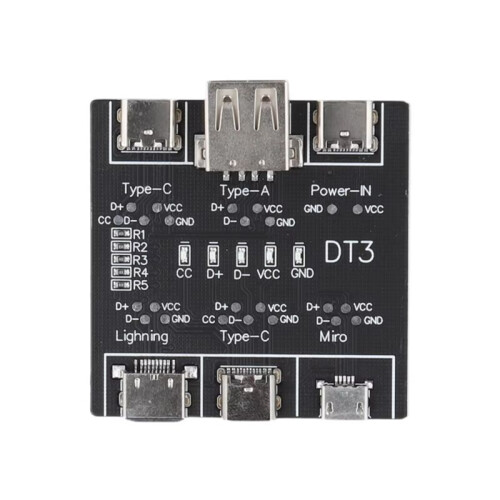 2PCS DT3 Data Cable Test PCB Board Type-C USB C Micro-USB Cable Tester USB Type-C Date Cable -Off Detection Board 2