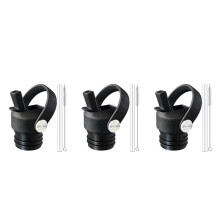 3 Pcs Flexible Handle Top Straw Lid for Flask 18 21 24 Oz,for ,and Most Water Bottles Cap Replacement