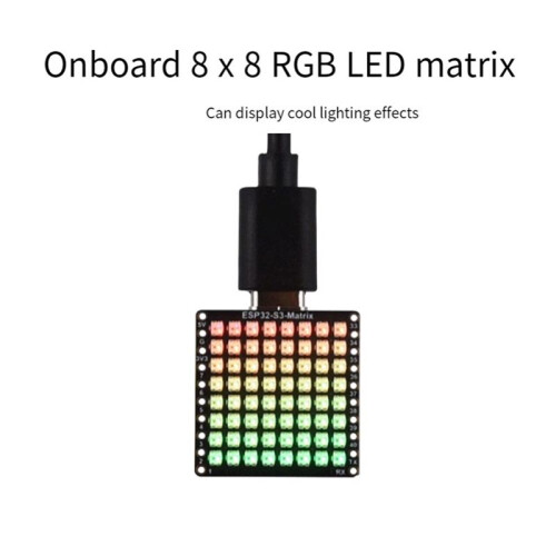 ESP32-S3 Mikro-Entwicklungsboard HAT 8x8 LED-Matrix Wi-Fi+ Low  Development Board 2