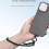 HAGIBIS Usb4 Full-Function Wrist Lanyard  Mobile Phone Ctoc Double- Portable Typec Data Cable Grey 6