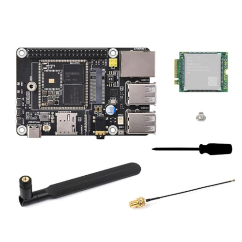 Pi B 4G Kit OnBoard RV1106 Linux Development Board with 4G Module Without WIFI 128MB DDE3L 0.5TOPS Computing Power