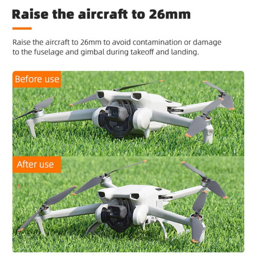 Landing Gear for   3/3 Pro Drone Foldable Expansion Kit Quick Release Height Protector Extended Leg Extensions 2
