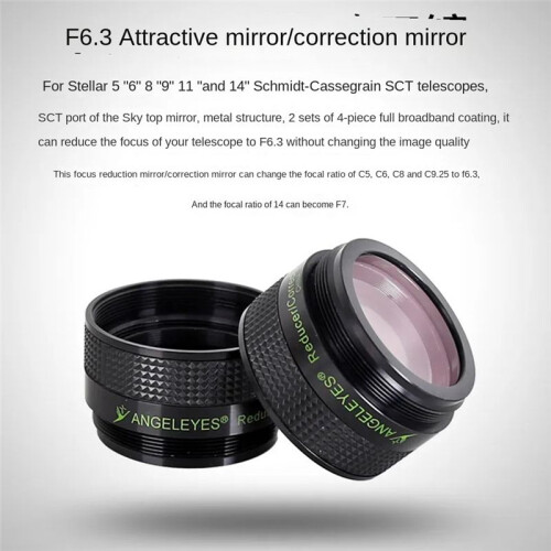 Telescópio Astronômico Angeleyes F6.3 Espelho Desfocalizável Adequado para  de 5, 8, 9,25, 11 e 14 Polegadas