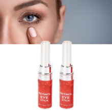 2 pièces de bâtons de crème pour les yeux aux rétinoïdes 3 g, hydratante, anti-âge, éclaircissante, portable