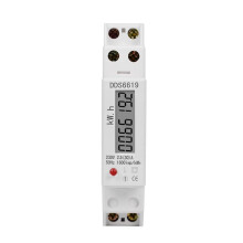 DDS6619-002 Rail Type Electric Meter 1P 30A 230V Watt-Hour Digital Display Single-Phase Meter Tester