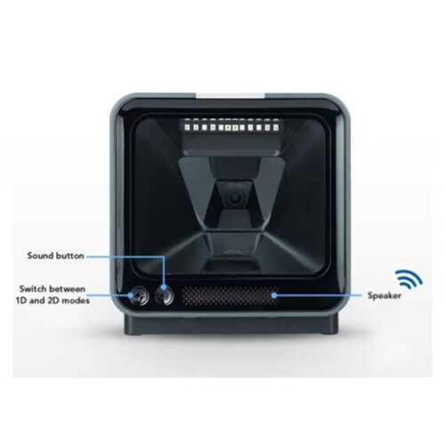 1D/2D Code Scanning Platform Desktop Barcode Scanner Prevent Rereading Soft Fill Light Infrared Sensing for Bookstore 1